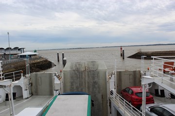 Sur le bateau sortie du port de Grave
